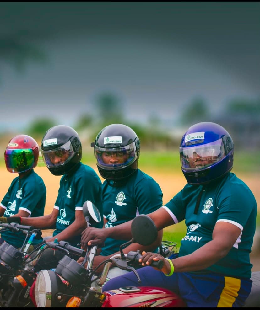 Moses Transport team on motorcycles